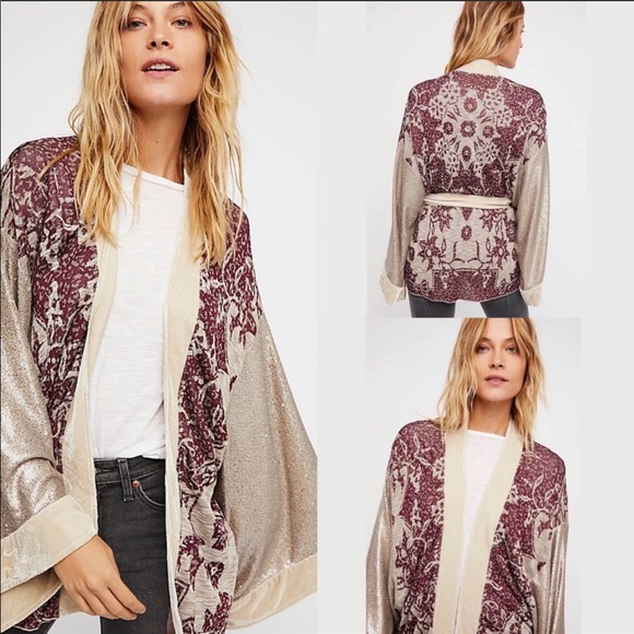 La Lune Kimono Free People M/L - Picture 1 of 9